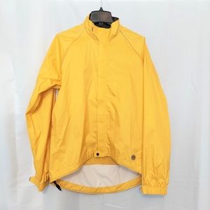 Novara Cycling Jacket Nylon Windbreaker Back Hip Pocket Zip Hook N Loop Close